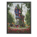 Full Cross Stitch Art Paint 14CT Counted Cabin Embroidery Wall Hanging Ornament