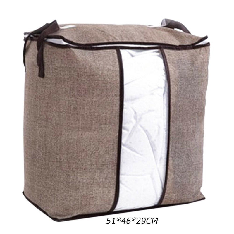 Non-Woven Fabric Wardrobe Closet Storage Box Clothes Quilt Bag Holder Organiz