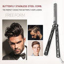 Foldable Stainless Steel Butterfly Hair Comb Salon Hairdressing Styling Tools