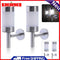 2pcs Solar Powered Stainless Steel Light LED Wall Light Fence Lamp Outdoor Garden Li