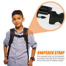 Backpack Shoulder Non-slip Fixed Strap Adjustable Bag Chest Belt (Black) Newly