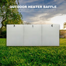 Outdoor Courtyard Heater Reflector Shield Patio Heater Heat Focusing Reflector