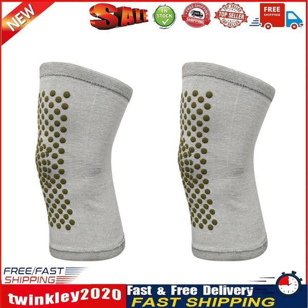 2x Self Heating Knee Pad for Arthritis Joint Pain Relief Knee Brace (Grey) Newly
