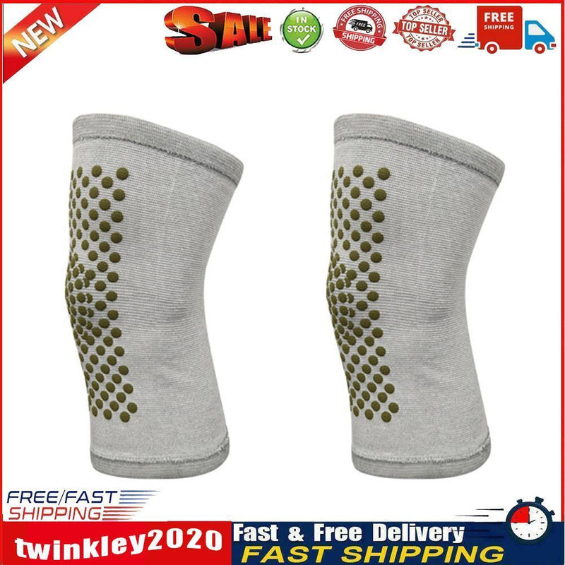 2x Self Heating Knee Pad for Arthritis Joint Pain Relief Knee Brace (Grey) Newly