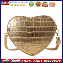 Love Heart-shaped Crossbody Bag PU Leather Women Fashion Stone Pattern Purse