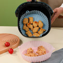 #A Silicone Air Fryer Pad Reusable Round Cake Pan Bakeware for Oven Steamer Co
