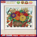 Diamond Drawing Colorful Daisy Bouquet Special-shaped Partial Drill 5D DIY Gift
