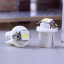 10pcs T5 B8.5D 5050 SMD LED Car Auto Instrument Dashboard Light Bulbs White