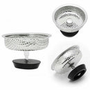 Kitchen Waste Steel Sink Strainer Plug Drain Stopper Basket N8B0 Q0Y3 Z2P1