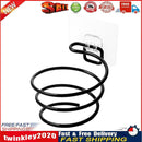 Iron Wall Mounted Hair Dryer Rack Bathroom Wall Holder Organizer (Black) Newly