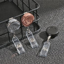 Anti-Lost Clip Metal Stationery Key Ring Badge Holder Lanyards Retractable