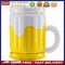 Party Drink Cooler - Inflatable Beer Mug Ice Bucket for Beach Pool (Yellow)