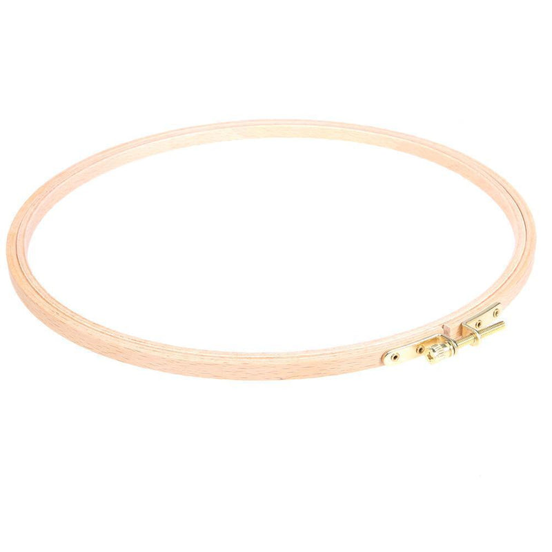 DIY Wooden Cross Stitch Frame Needlework Hoop Ring Embroidery Tool(24cm) Newly