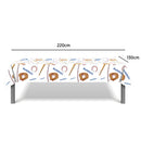 2pcs Baseball Tablecloth Prints Dining Desk Table Cover Beach Picnic Blankets