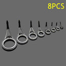 O Ring Tackle Box Accessories Fishing Rod Guide Eye Ceramic Ring Tip Repair Kit