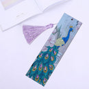 Rhinestone Diamond Painting Leather Bookmarks Leather Craft (Peafowl-AA397)