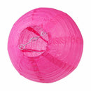 10Pcs  Round Paper Lantern DIY Hanging Ball Lamp Wedding Decor(Rose Red)