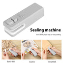 2 in 1 Mini Vacuum Sealer USB Snack Fresh Bag Heat Sealer Cutter (Grey) Newly