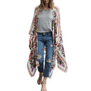 Women Bohemia Asymmetric Beach Loose Outerwear Bikini Cover Up Fashion Cardigan