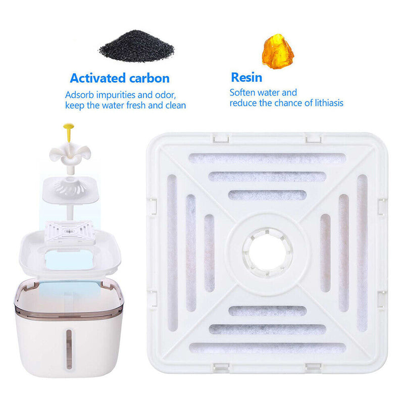 #A 2L Cat Water Fountain with Activated Carbon Filter Dog Automatic Water Dispen
