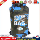 Outdoor Dry Bag Swimming Waterproof Sack for Boating Raft (20L Light Blue) Newly