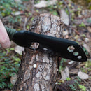 Outdoor Camping Shovel Paracord Garden Spade EDC Emergency Tools (Black) Newly