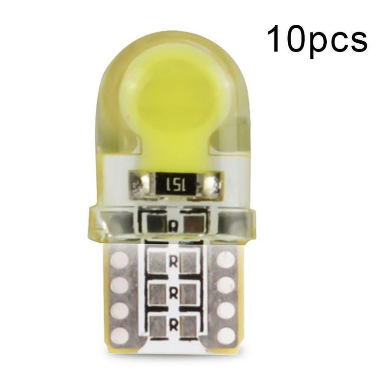 10pcs DC 12V T10 COB 6SMD LED Car Light Bulbs 360° Beaming Width Lamps Newly