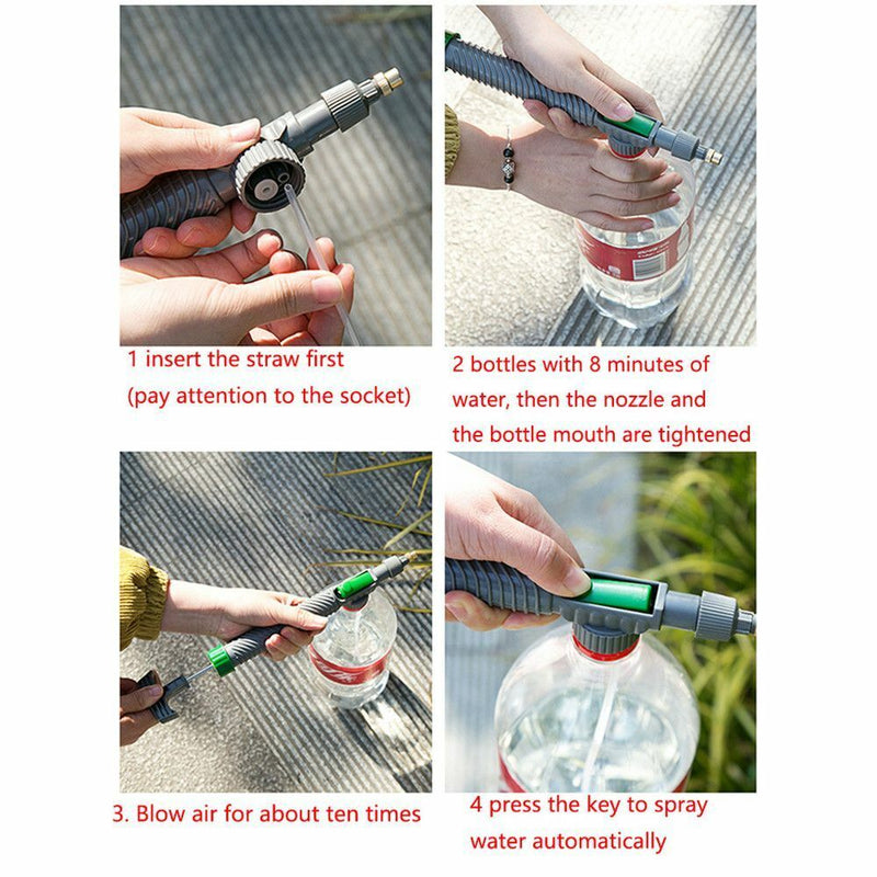 Watering Tool Adjustable Manual Sprayer Air Pump Head Nozzle Drink Bottle Spray
