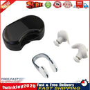 Soft Silicone Swimming Earplugs Nose Clip Set Soundproof Ear Plugs (Grey) Newly