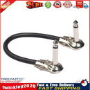 Right Angle 15cm 6.35mm Male to Male Guitar Patch Cable for Effect Pedals Newly
