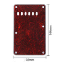 6 Holes Guitar Tremolo Cavity Cover Back Plate for ST SQ (Red Tortoise) Newly