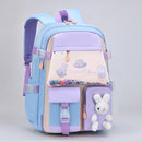 #A Cute Bunny Backpack for Girls Teenage Student Kindergarten Princess Shoulder