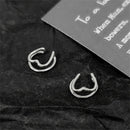 Earrings Geometric Heart Clip Earrings C-shape Ear Clip Aesthetic Jewelry