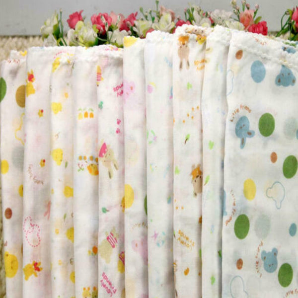 10Pcs Baby Gauze Muslin Square Cotton Boy CL Wash Hot Girl F4 8U7Y Q5Z8