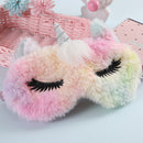 Fashion Big Eyes Nap Eye Cover Blindfolds Cute Plush Sleeping Eyepatch Kids Gift