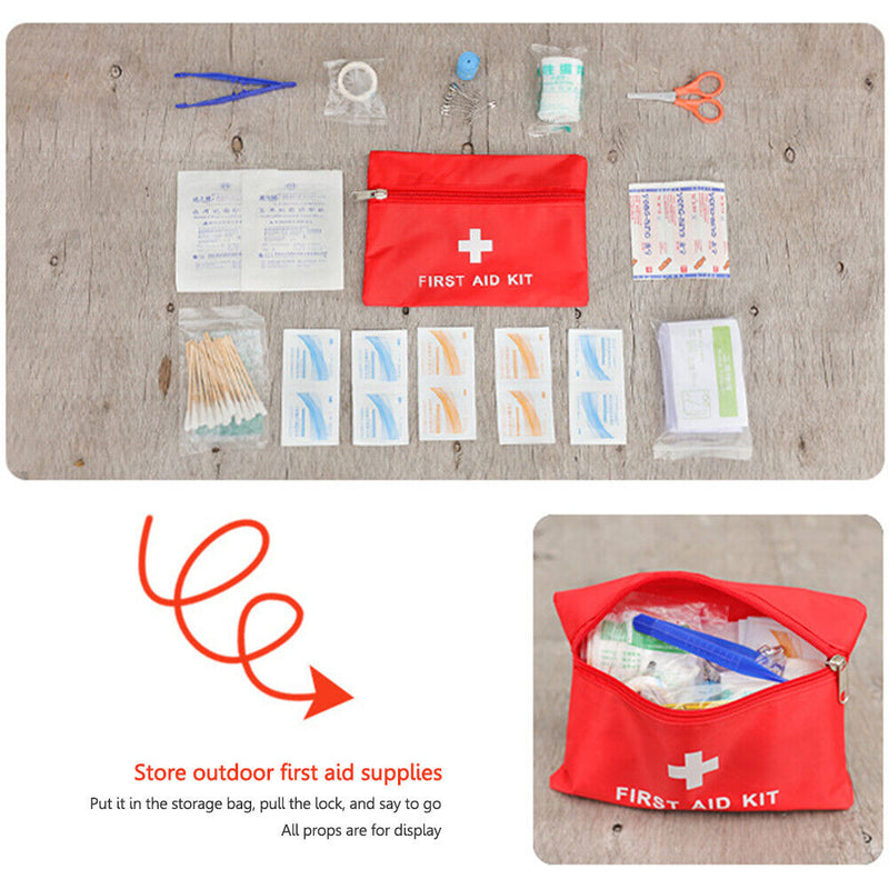 First Aid Kit Bag Travel Outdoor Camping Empty Mini Pill Storage Survival Bag