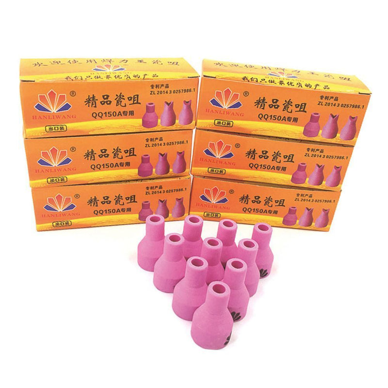 Welder Assembly Tool Parts Porcelain Mouth Argon Arc TIG QQ150A Ceramic Nozzle