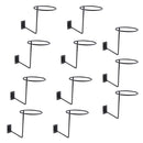 11x Wandmontierter Motorradhelm Jackenständer Perückenständer mit Schrauben