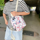 Fashion Women Animal Pattern Printing Backpack Casual Small Handbags (E)