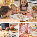 Christmas Cookie Cutters Set of 8 - Biscuits Fondant Molds High Heat Resistant