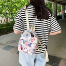 Preppy Style Women Retro Casual Animal Pattern Printing Small Handbags Backpacks