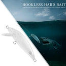 5.5cm 3.5g Plastic Transparent Blank Fishing Lure Hard Bait without Hook Wobbler