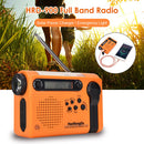 Portable Solar Full Band Radio Hiking FM AM Flashlight Multifunctional Radiogram