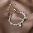 Bracelet Chain Opals Charm Bracelets Geometric Zircon Pendant Wedding Bracelets