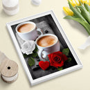 Painting By Numbers DIY Coffee Hand Painted Canvas Oil Art Picture Ornaments Kit