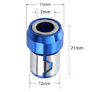 Hex Shank Magnetic Drywall Precision Screwdriver Holder Screw Tool (Blue)