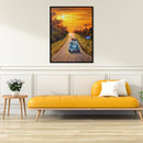 Driving Car 5D Needlework Diamond Painting Full Round Drill DIY Embroidery