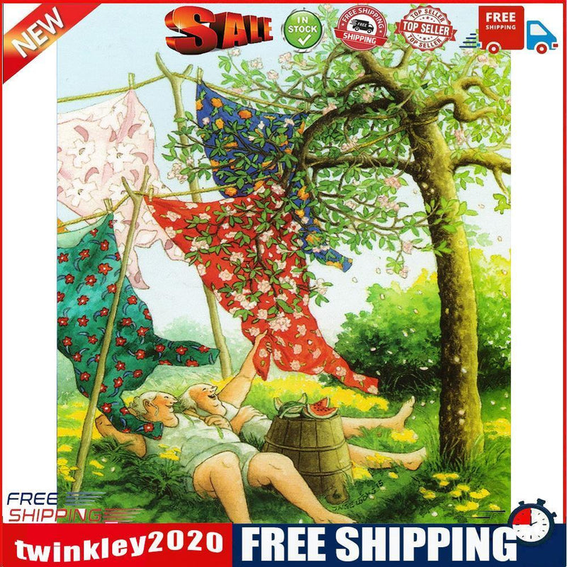 Two Old Girlfriends 40X50cm Oil Paint By Numbers Picture DIY Painting Craft
