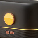 Flame Essential Oil Aroma Diffuser Air Humidifier Cool Mist Maker (Black)