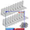 20 Pack Corner Brace Metal Joint Right Angle Support Brackets Fastener L Shape